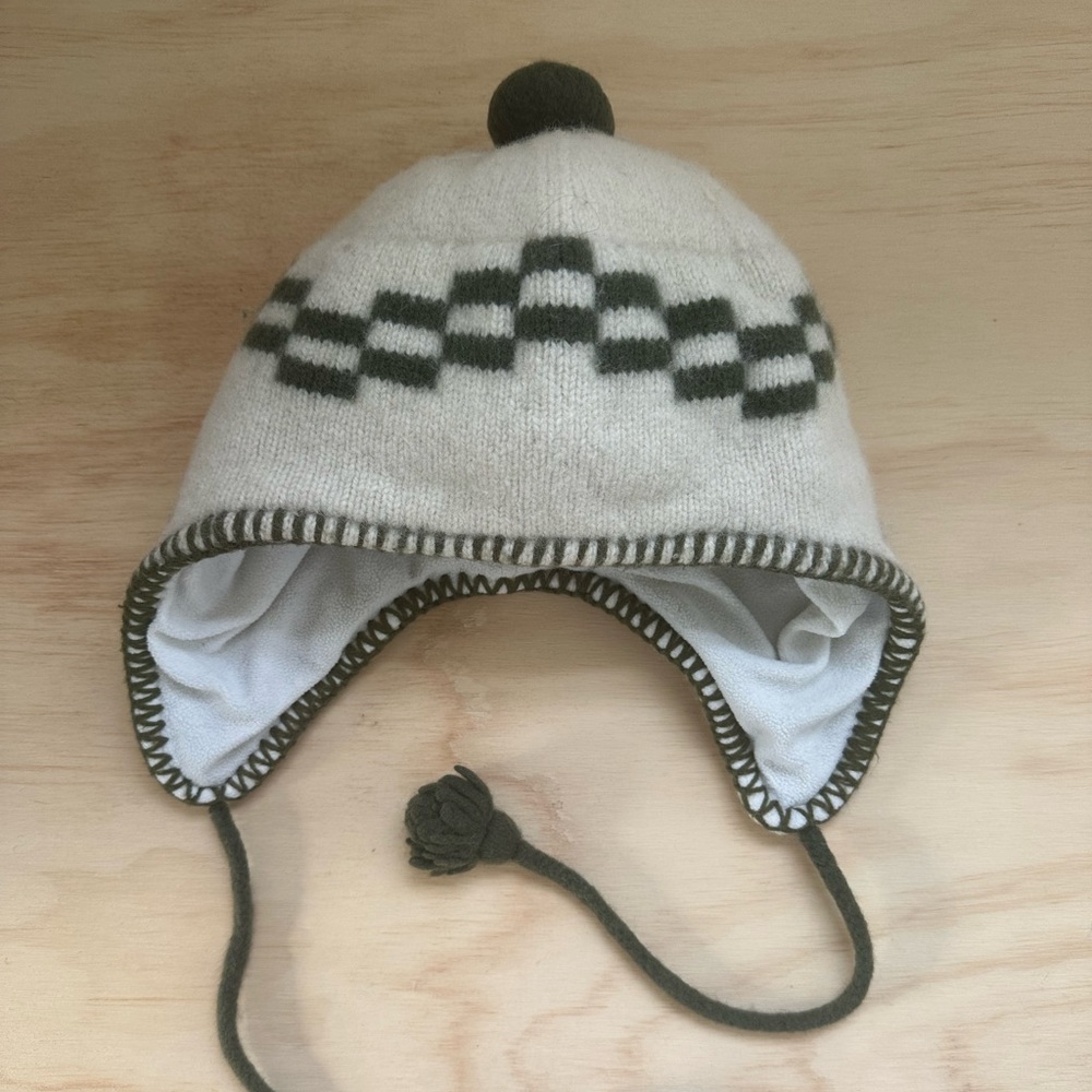 Patagonia Wool Knit Hat with Pom Pom, Toddler XS (3T-5T)